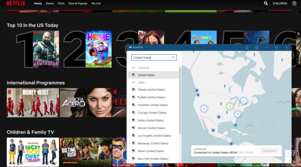 NordVPN to watch Netflix