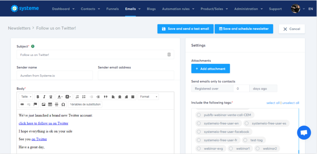 Systeme.io - Email Marketing