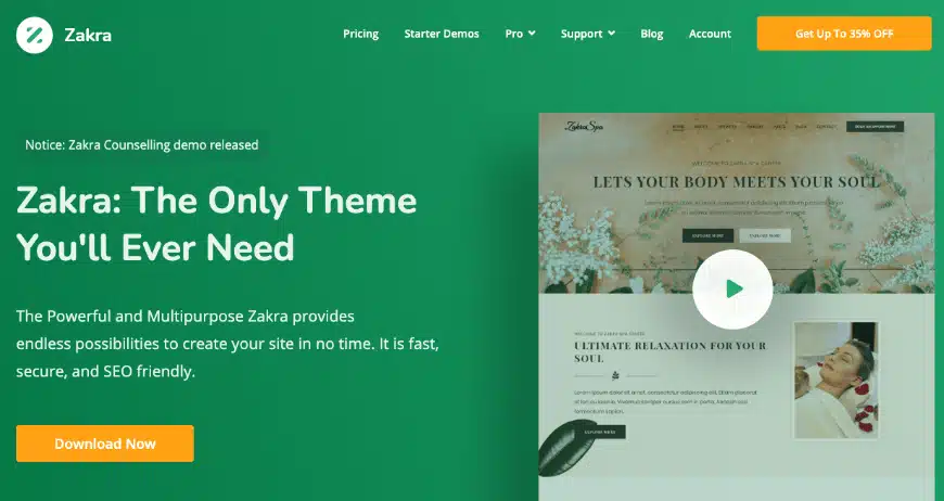 Zakra Multipurpose WordPress Theme