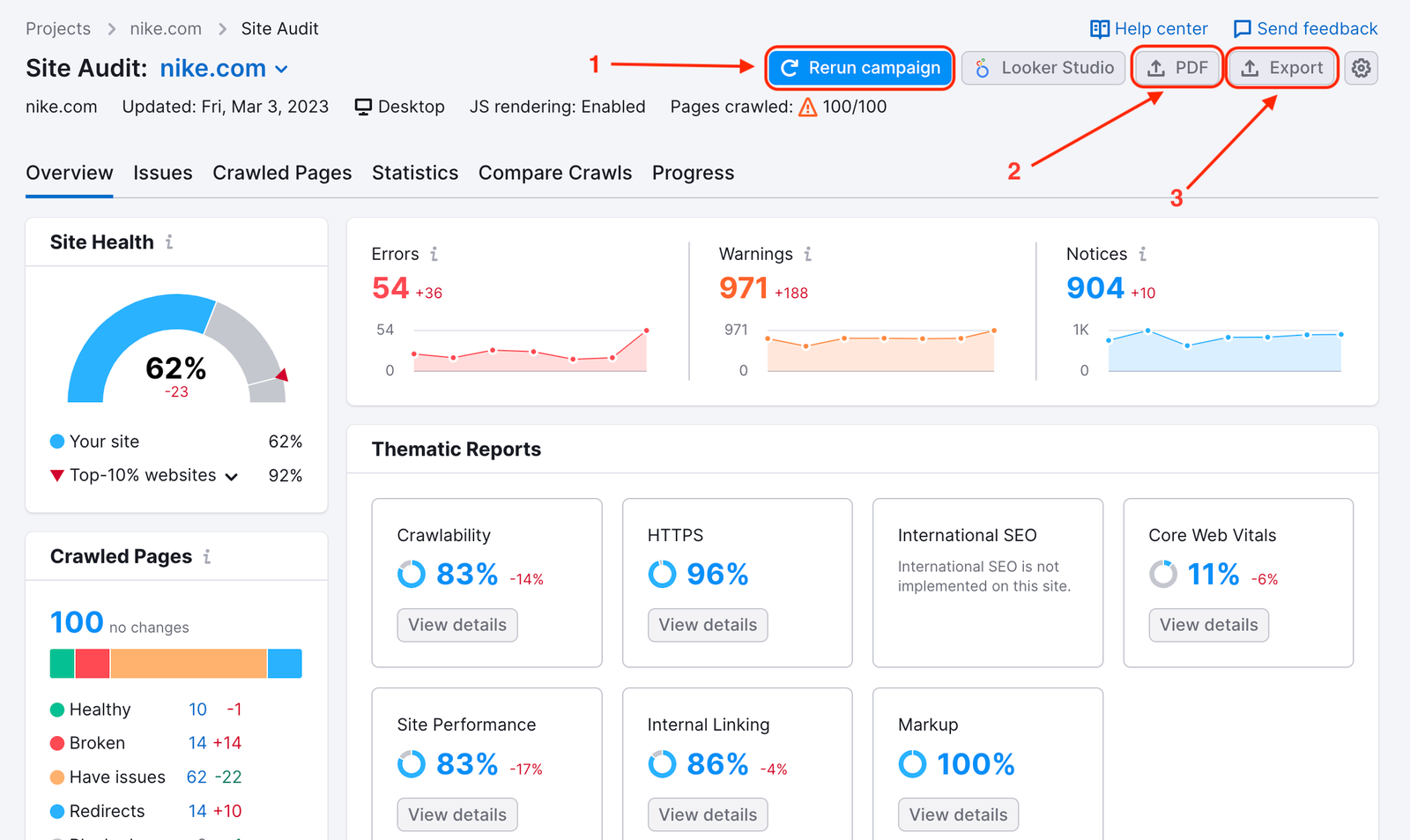 Semrush Site Audit