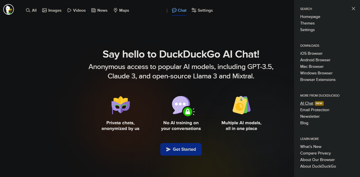 DuckDuckGo AI Chat