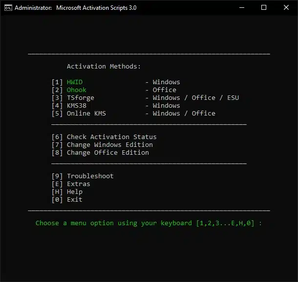 Microsoft Activation Scripts